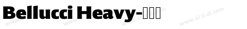 Bellucci Heavy字体转换
